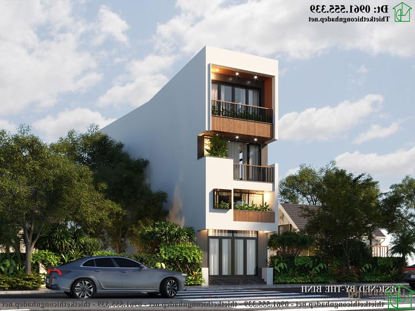 Mẫu thiết kế nhà phố 3 tầng hiện đại giá rẻ NDNP3T69