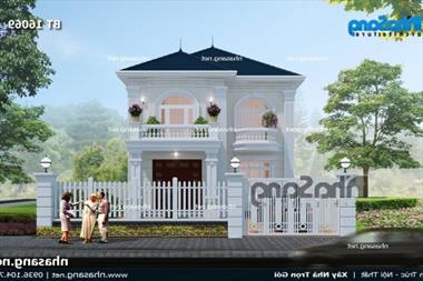 Những mẫu nhà 2 tầng mặt tiền 8m hợp lý cho mái ấm gia đình