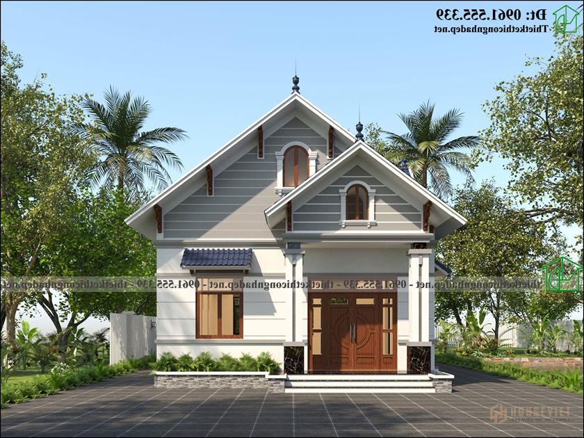 Mẫu nhà cấp 4 90m2 4 phòng ngủ 1 phòng thờ NDNC4183