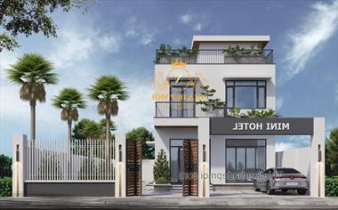 Bản vẽ thiết kế nhà trọ 2 tầng 4 phòng ngủ hiện đại đơn giản nhà chị Hà