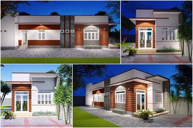 5 mẫu nhà hiện đại cấp 4 5 × 20 2 phòng ngủ concept mở đẹp