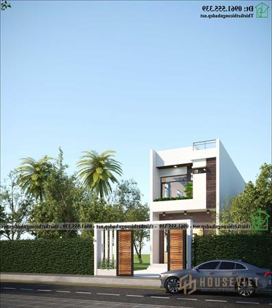 Mẫu thiết kế nhà ống 2 tầng đẹp NDNP2T34