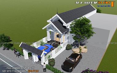 Mẫu thiết kế nhà đẹp ở Đồng Nai 2 phòng ngủ hiện đại tối giản