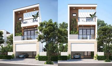 Mẫu thiết kế nhà phố 6m x 15m phong cách hiện đại - Anh Trung, Long An