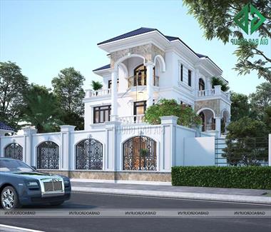 Thiết kế kiến trúc biệt thự tân cổ điển sang trọng - Mr Hùng, TP Cần Thơ
