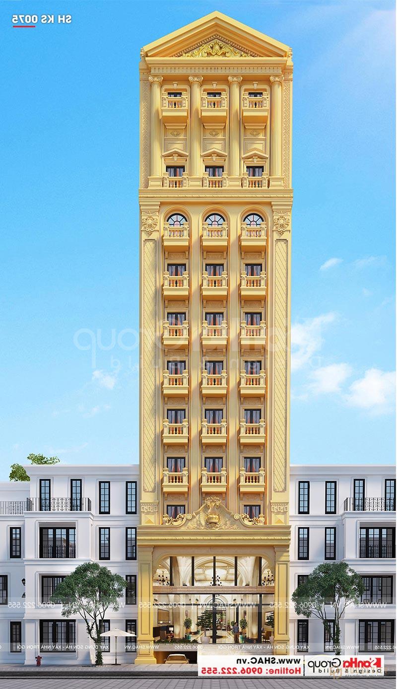 Mẫu thiết kế khách sạn tân cổ điển 3 sao mới nhất tại Phú Quốc (Kiên Giang) - SH KS 0075 1 Mẫu thiết kế khách sạn tân cổ điển 3 sao sang trọng tại Phú Quốc (Kiên Giang)