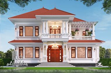 Mẫu biệt thự tân cổ điển 2 tầng (TGĐ: Anh Thắng - Thái Nguyên) BT22692