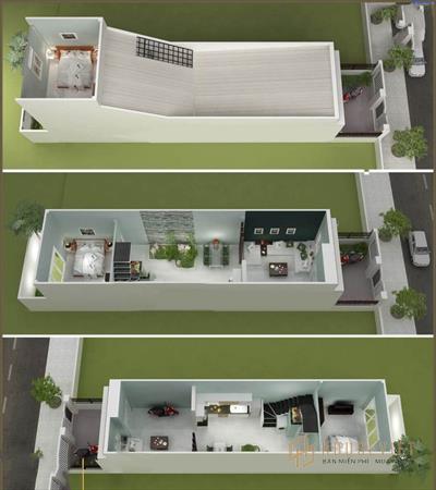 Nhà cấp 4 có gác lửng 40m2