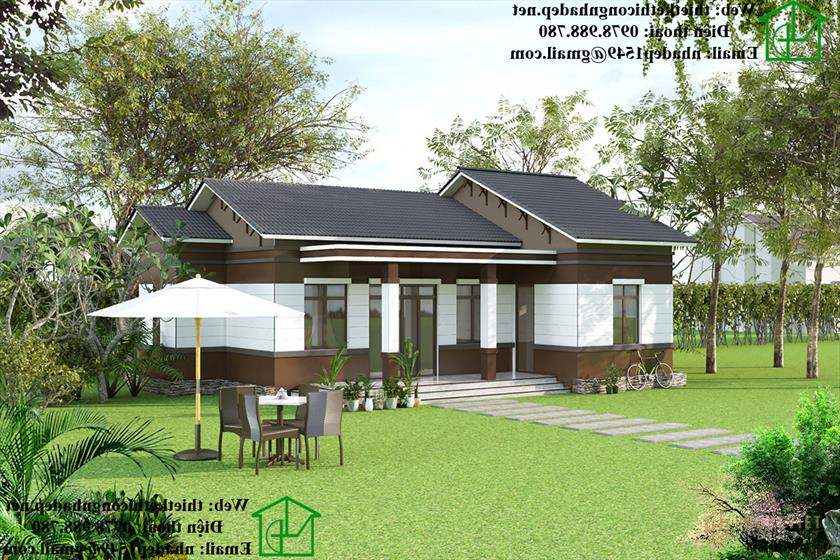 Nhà cấp 4 mái thái 80m2 NDNC455 Nha-cap-4-mai-thai-80m2-NDNC455