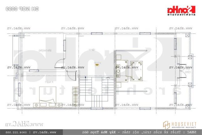 Mặt bằng tầng 4 nhà sh nop 0099