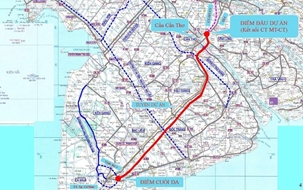 Đường cao tốc Cần Thơ - Cà Mau sẽ bắt đầu khởi công vào năm 2022