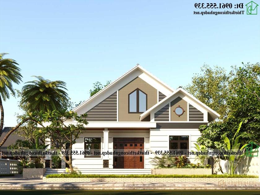 Nhà cấp 4 gác lửng 4 phòng ngủ 1 phòng thờ 13x11m NDNC4184