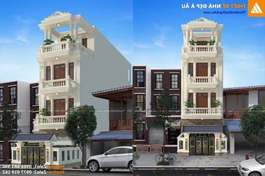 Thầm với mẫu nhà phố 3 tầng 1 tum 5m mặt tiền siêu sang.