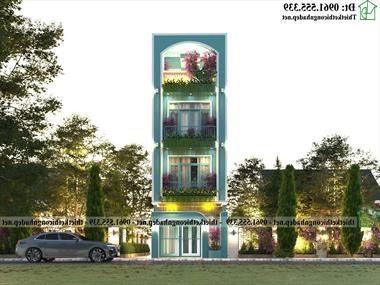 Mẫu thiết kế nhà phố 4 tầng 5x20m hiện đại tại Hà Nội NDNP4T18