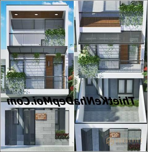 Bản vẽ xây nhà đẹp 5x17m 2 tầng trở lên kiểu mới tiết kiệm chi phí