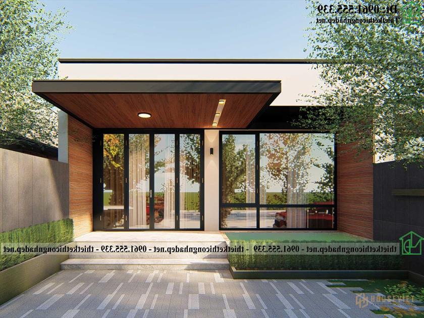 Nhà cấp 4 mái bằng đẹp NDNC4186