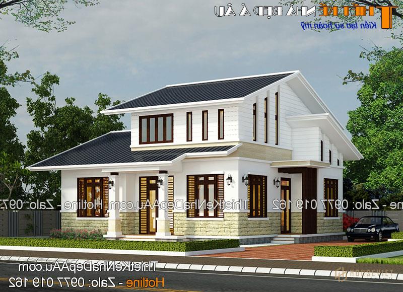 Mẫu nhà cấp 4 có gác lửng 140m2 đẹp tại Hà Nội