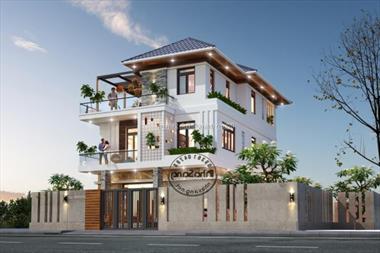 20+ Mẫu biệt thự 3 tầng mái nhật đẹp bùng nổ xu hướng 2021