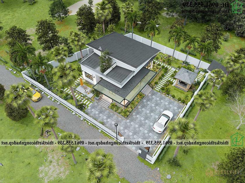 Mẫu thiết kế nhà cấp 4 sân vườn đẹp giá rẻ NDNC4187