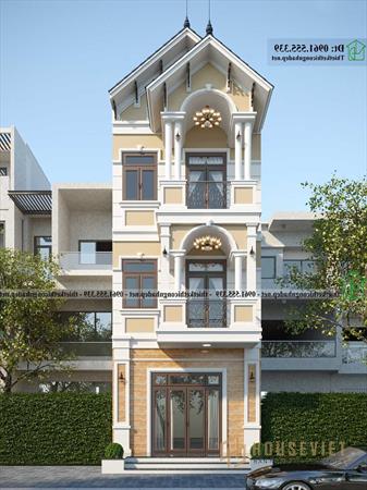 Thiết kế nhà phố 3 tầng tân cổ điển 5x13m NDNP3T71