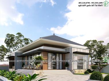 Mẫu nhà 1 tầng 3 phòng ngủ 10x16m ở Thanh Hóa NDBT1T141