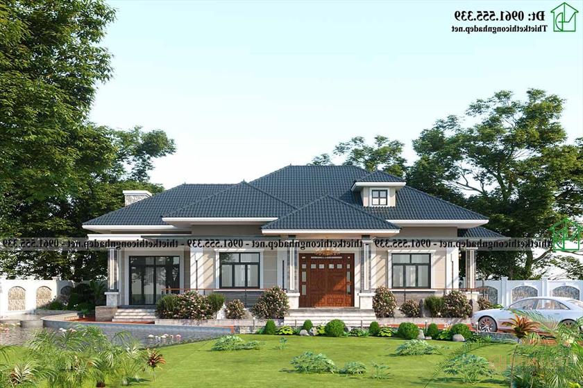 Biệt Thự Sân Vườn 1 Tầng Mái Nhật 20x10m Tại Hải Phòng Ndbt1t134