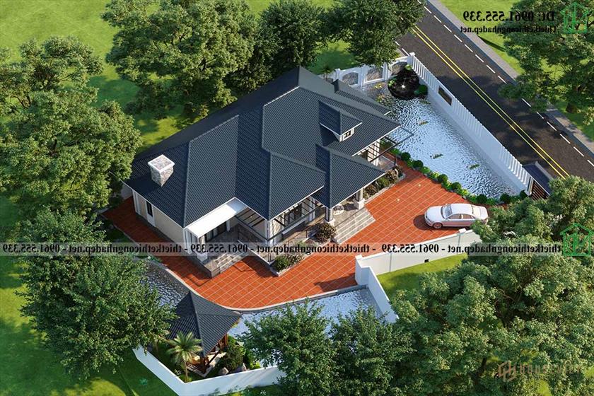 Biệt Thự Sân Vườn 1 Tầng Mái Nhật 20x10m Tại Hải Phòng Ndbt1t134