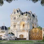 Mẫu thiết kế biệt thự tân cổ điển Pháp 3 tầng (TGĐ: Anh Thành - Hưng Yên) BT32649