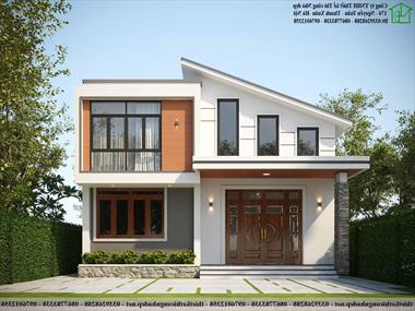 Mẫu thiết kế nhà cấp 4 gác lửng 3 phòng ngủ ở Hưng Yên NDNC4130