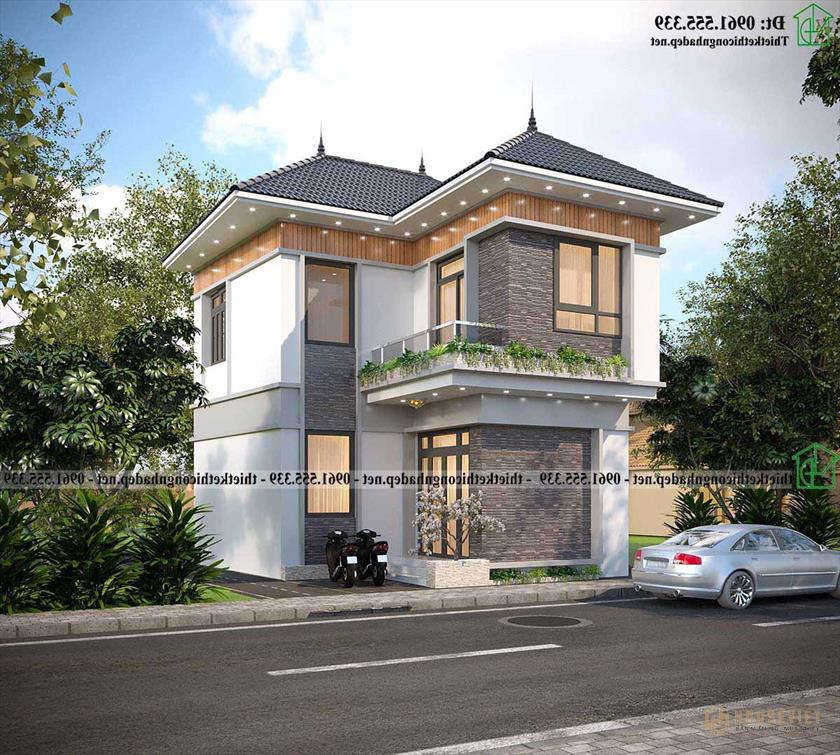 Mau-biet-thu-2-tang-mai-nhat-8x11-tai-ha-noi-ndbt2t140-1