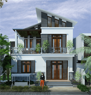 Biệt thự mini 2 tầng hiện đại diện tích 90m2 đẹp theo thời gian