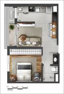 15+ mẫu thiết kế nhà 1 phòng ngủ 1 phòng khách đẹp cho căn hộ nhỏ