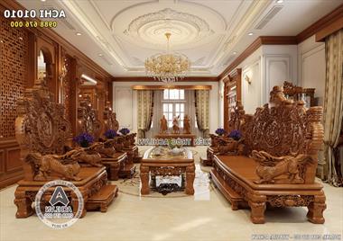 Thiết kế nội thất biệt thự tân cổ điển đẹp tại Hải Dương – ACHI 01010