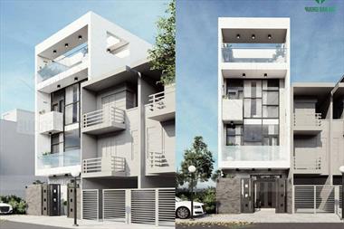 Mẫu thiết kế nhà phố 4 tầng hiện đại siêu ấn tượng tại Hóc Môn