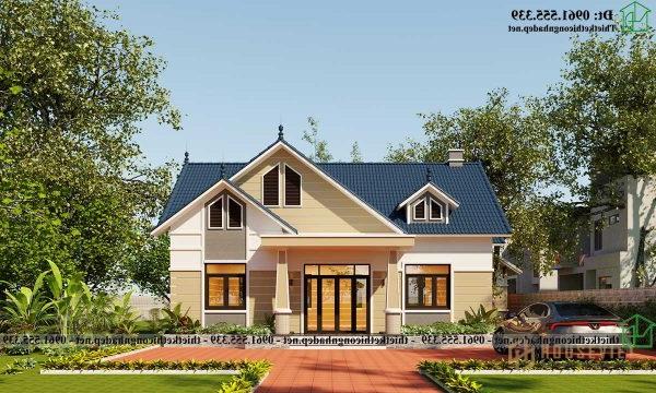 Mặt tiền nhà cấp 4 hiện đại mái thái 11x14m NDNC4131