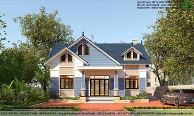 Mẫu thiết kế nhà cấp 4 hiện đại 11x14m ở Thái Nguyên NDNC4131