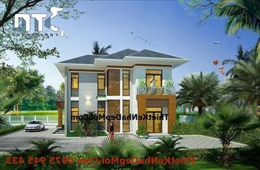 Mẫu biệt thự cấp 4 2 tầng mái thái 85m2 1 tỷ đồng ở quê chị Thủy