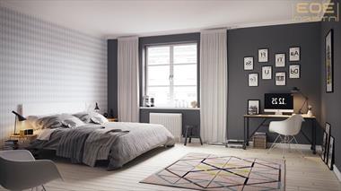 Lịm tim trước những mẫu thiết kế phòng ngủ 24m2