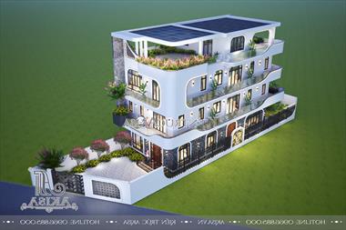 Mẫu thiết kế biệt thự hiện đại 3 tầng 1 tum (Tâm: Chị Hoa - Phú Thọ) BT31643