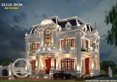 Mẫu biệt thự tân cổ điển 2 tầng đẹp tại Bắc Ninh - ACHI 21122