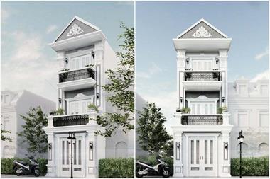 Nhà phố tân cổ điển 3 tầng sang trọng và tinh tế tại quận Bình Thạnh