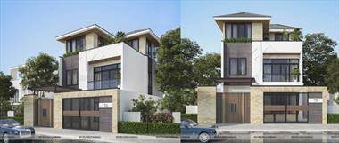 Mẫu biệt thự 3 tầng hiện đại đẹp - Chú Huy, ở Bình Dương, mã số BT131