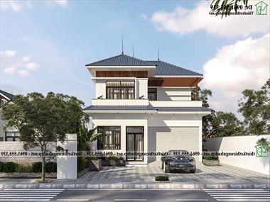 Biệt thự mái thái 2 tầng 4 phòng ngủ 10x16m tại Bắc Kạn NDBT2T142