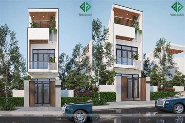 Mẫu thiết kế nhà phố 2 tầng đẹp, sang trọng và thời thượng tại Hóc Môn