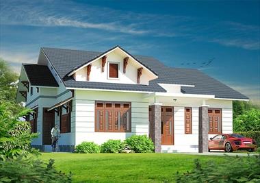 10 Mẫu Thiết Kế Nhà 1 Tầng 2 Phòng Ngủ 100m2 Cho Gia Đình Trẻ