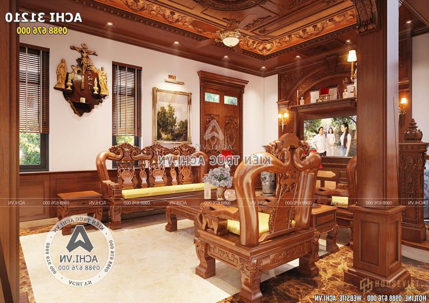 Một góc nhìn của nội thất phòng khách tân cổ điển Một góc nhìn của nội thất phòng khách tân cổ điển