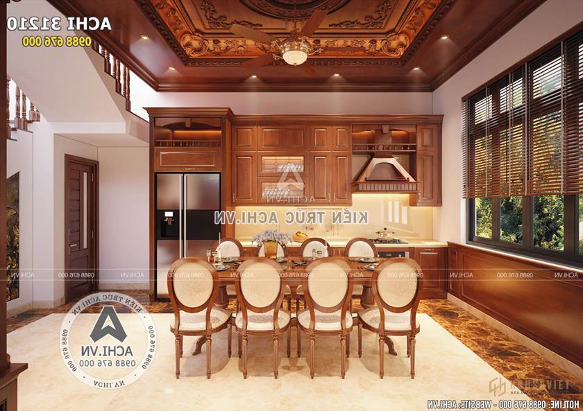 Nội thất phòng bếp nổi bật và ấm áp với chất liệu gỗ cao cấp Nội thất phòng bếp nổi bật và ấm áp với chất liệu gỗ cao cấp