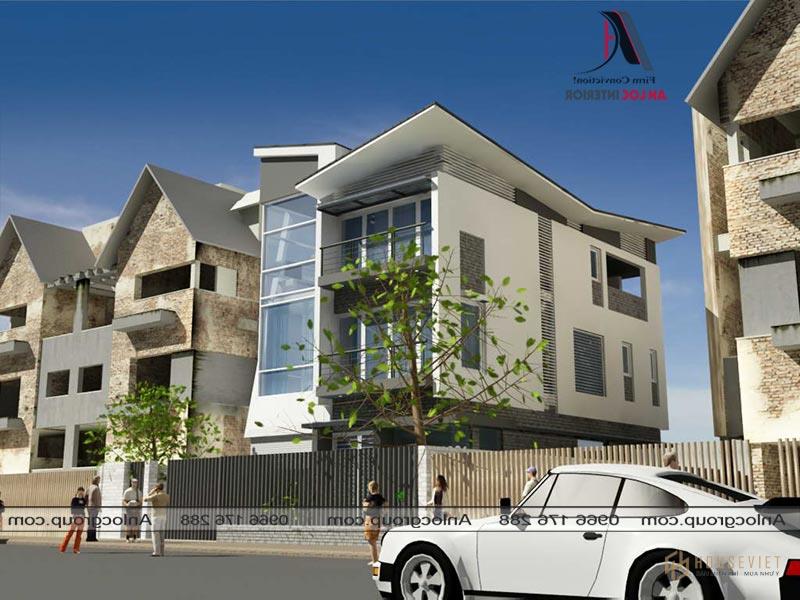 Thiết kế ngoại thất nhà phố đẹp hiện đại