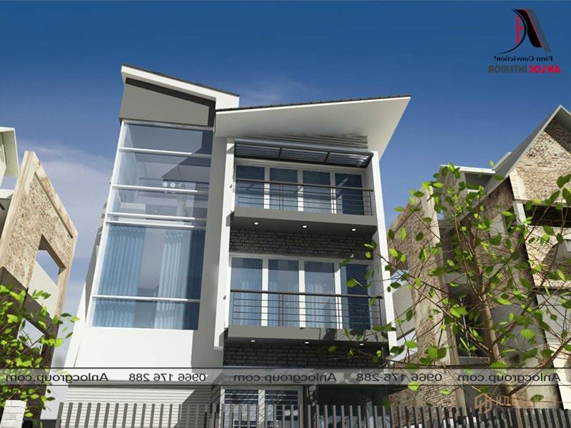 Thiết kế ngoại thất nhà phố đẹp hiện đại