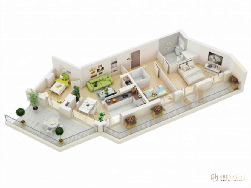 Mẫu thiết kế nhà ống uốn cong